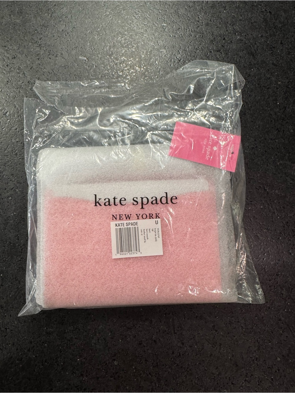 kate spade Pink & White Kids Bath Towel - Two-Tone Plush